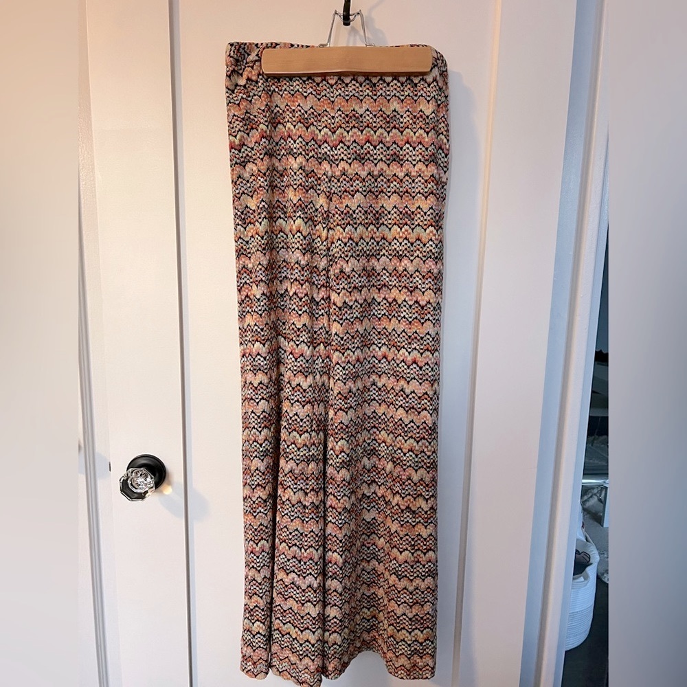 Trina Turk Missoni-style wide leg knit pants. Great condition. Size 4.